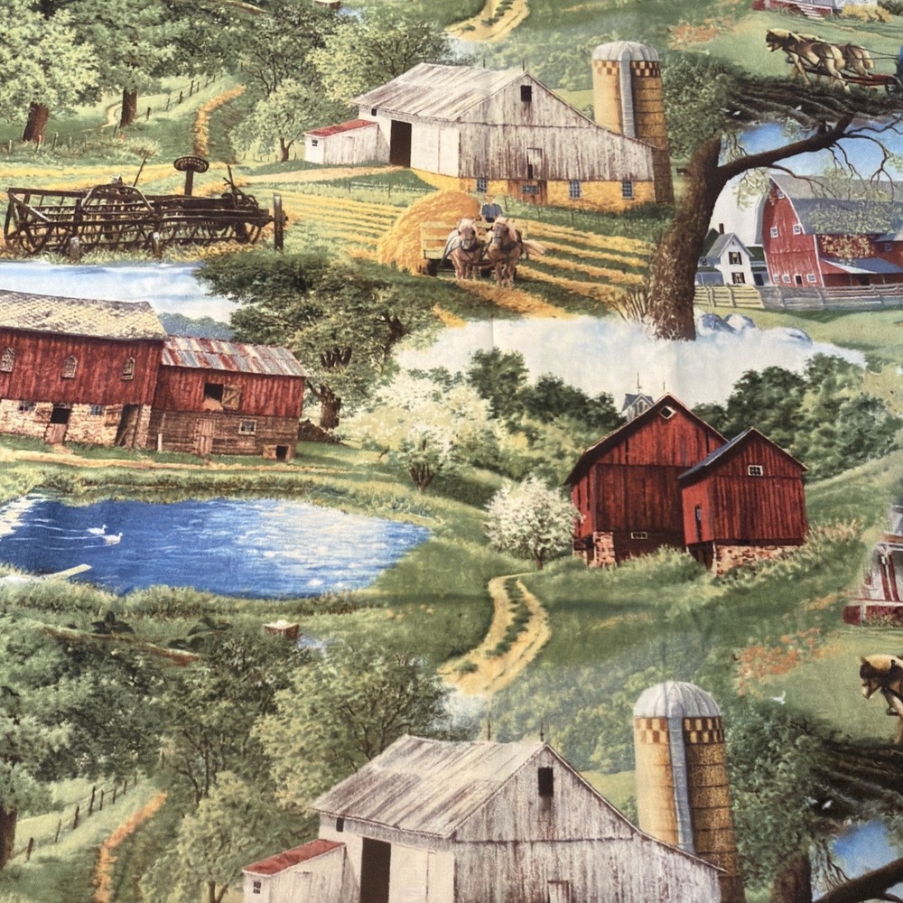 Wilmington Prints Fabric 1 Yard Life On The Farm